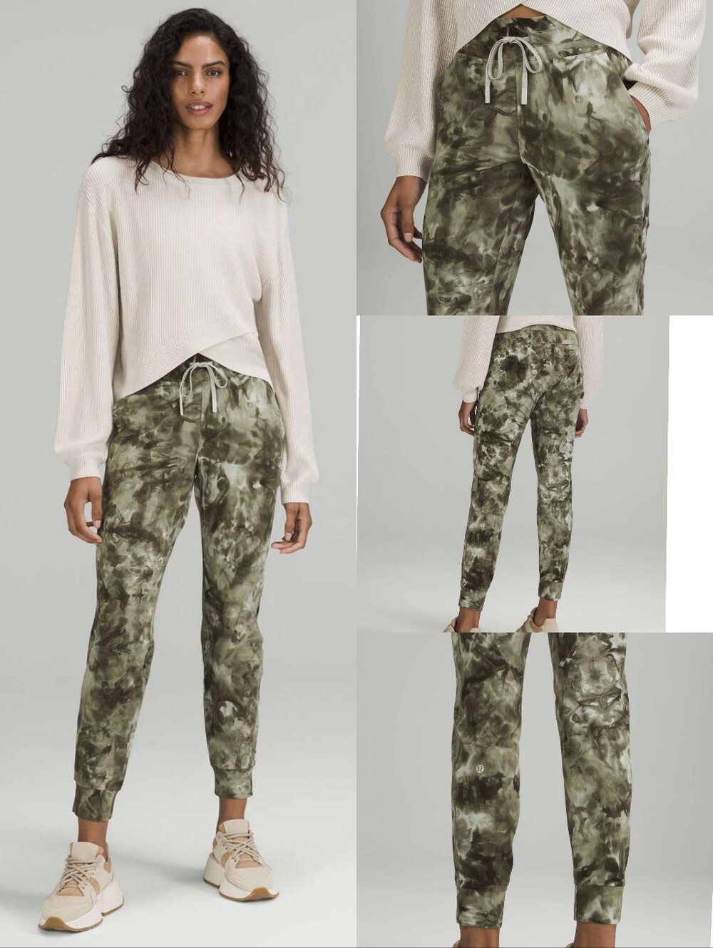 Lululemon Ready to Rulu Jogger Diamond Dye Light Sage Medium Olive NWOT Size 0